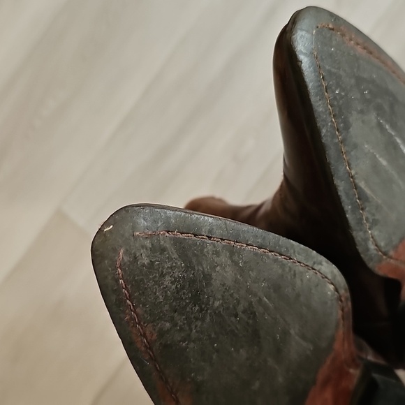 Vintage Ranchero Western Heritage Leather Ankle Cowboy Cowgirl Boots, Size 7 - Picture 15 of 17